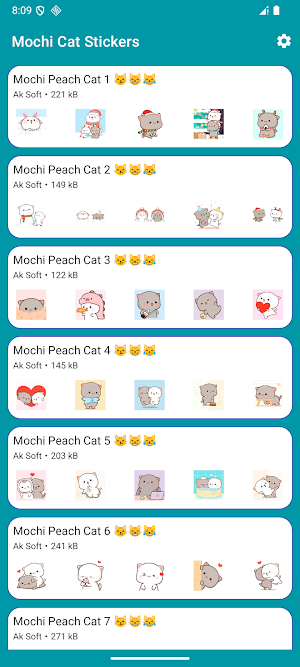 Mochi Cat Stickers Screenshot 0