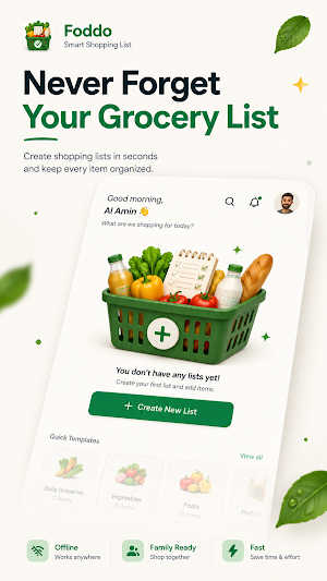 Foddo: Smart Grocery List Screenshot 0