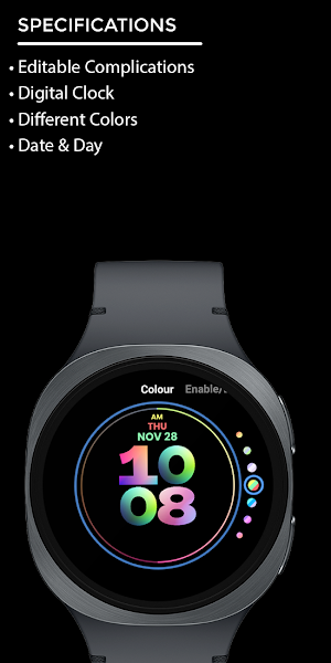 Night 22D - Digital Watch Face Screenshot 3