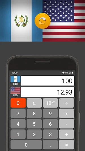 US Dollar / Guatemalan Quetzal Screenshot 1