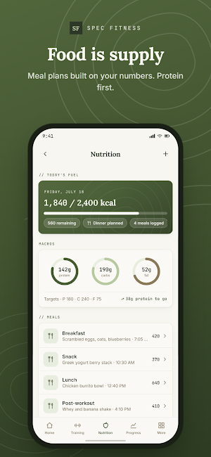 Spec Fitness: Built to Spec Screenshot 2