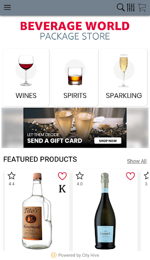 Beverage World Package Store Screenshot 1