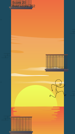 Stickman balcony Screenshot 2