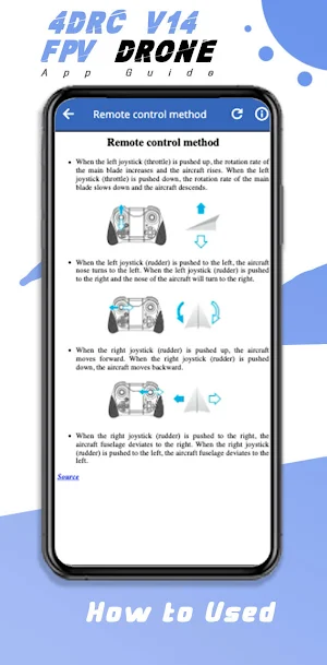 4DRC V14 FPV Drone app Guide Screenshot 2