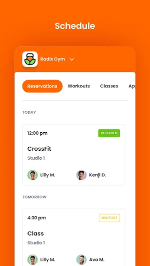 Radix Gym Screenshot 2