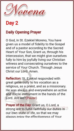 Saint Ezekiel Moreno Devotion Screenshot 3