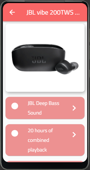 JBL vibe 200TWS guide Screenshot 0