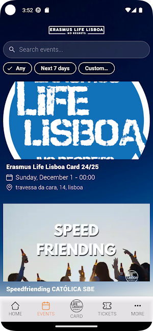 Erasmus Life Lisboa Screenshot 2