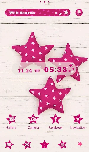 Pink Stars wallpaper Screenshot 0
