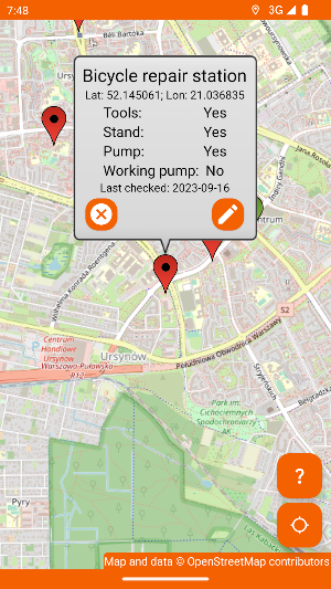 Pump It Up! - Bike Pumps Map Screenshot 1