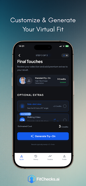 Fitchecks : AI Dress up Screenshot 1