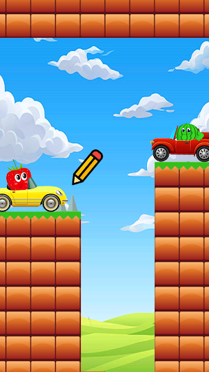 Watermelon Draw Bridge Game Screenshot 2