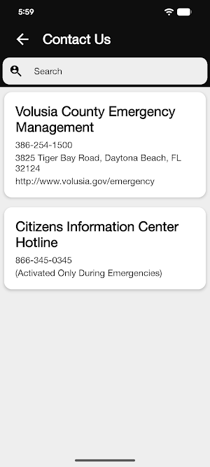 Volusia Emergency Management Screenshot 1