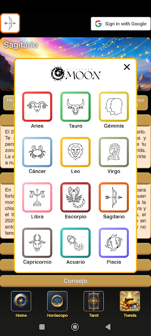 Horoscopo Moon Screenshot 0