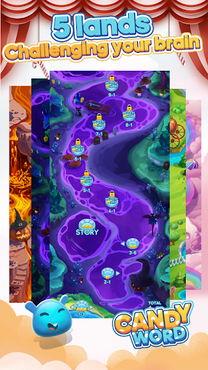 Candy Word: Crossword Game Screenshot 1