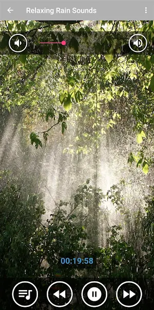 Relaxing Music & Soft Rain Screenshot 3