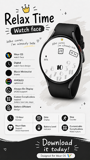 Relax Time Watch face Screenshot 0