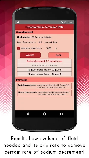 Hypernatremia Correction Rate: Sodium Tracker Screenshot 1