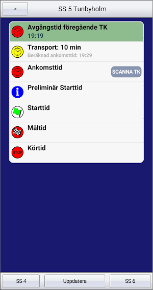 Resultatservice Tidkort Screenshot 1