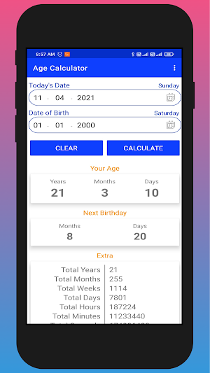 Age Calculator Screenshot 3