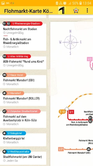 flea market map Cologne Screenshot 3