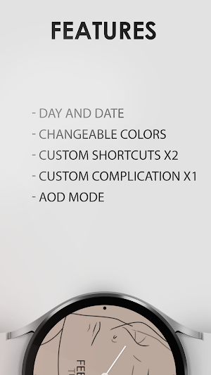 Minimal Art Line watch face Screenshot 3