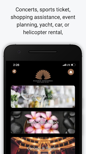 Peacock Concierge Screenshot 1
