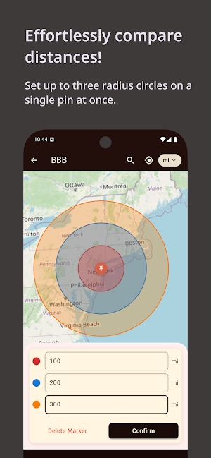 Radius On Map: Draw Circles Screenshot 1