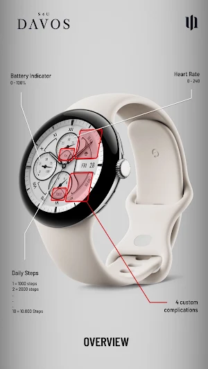S4U Davos - Classic watch face Screenshot 2