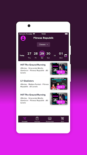 FitnessRepublik Screenshot 2