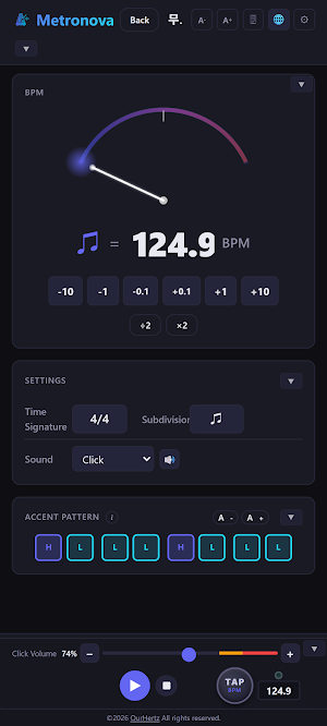 Metronova - Smart Metronome Screenshot 3