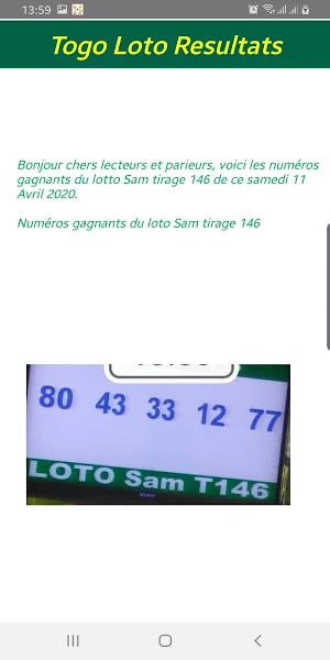 Togo Loto Resultats Screenshot 1