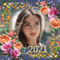 Happy new year photo frame 2021