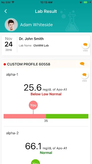 Nourish PHR Screenshot 1
