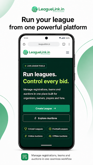 Leaguelink.in Screenshot 0