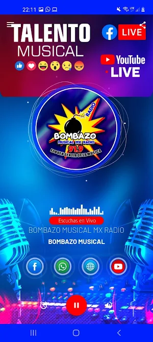 Bombazo musical MX Radio 91.9 Screenshot 1