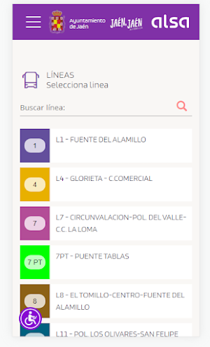 Transportes Provincia Jaen Screenshot 1