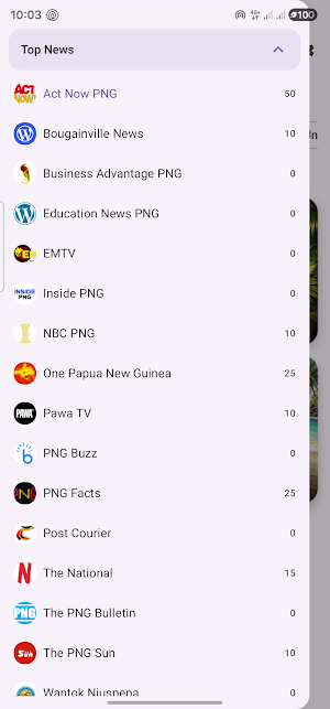 PNG Latest News Screenshot 1