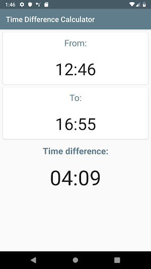 Time Difference Calculator Screenshot 2