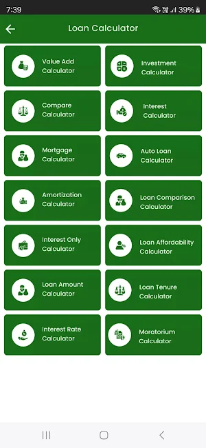 LoanCash - EMI Loan Calculator Screenshot 2