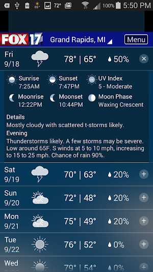 FOX17 West Michigan Weather Screenshot 1