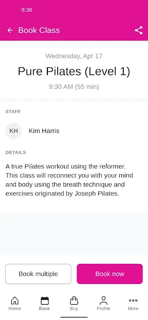 Personal Pilates Screenshot 2