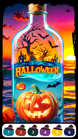 Halloween Color by Numbers Screenshot 3