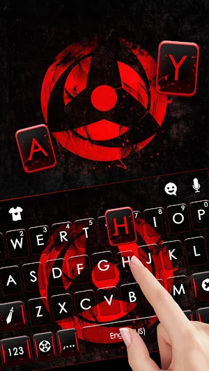 Sharingan Interspace Keyboard Background Screenshot 1