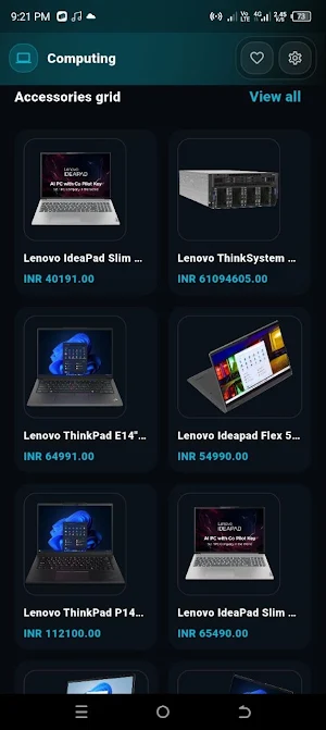 Laptops & Pc parts - Shopping Screenshot 1