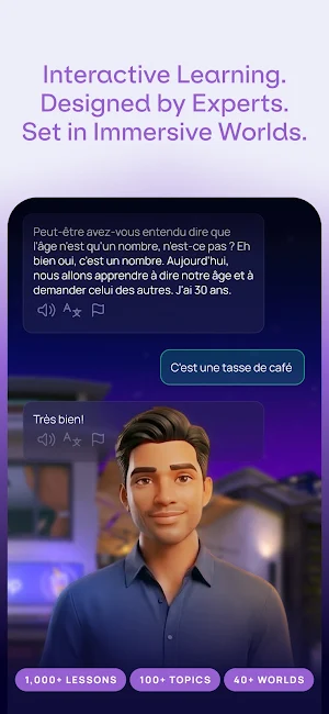 Immerse: Language Fluency Screenshot 2