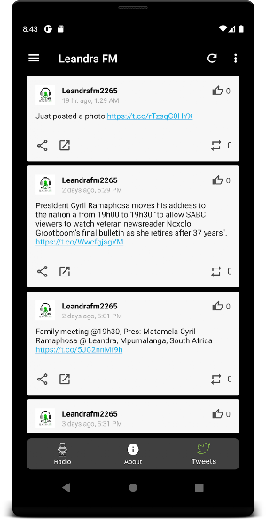 Leandra FM Screenshot 1