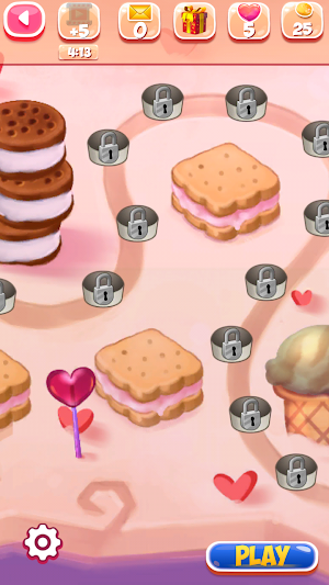 Frozen Valentine Mania Match 3 Screenshot 2