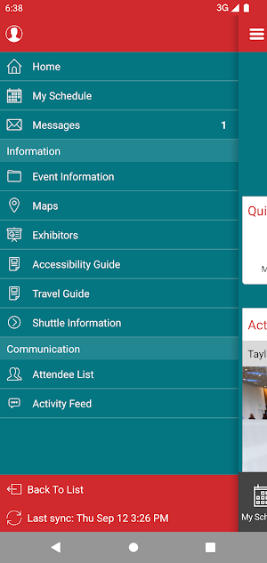 SHW Events Screenshot 2