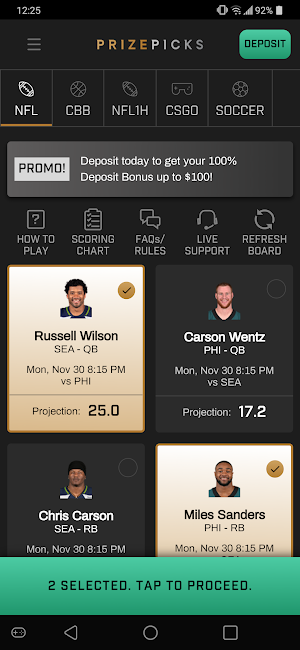 PrizePicks - DFS Game Screenshot 0